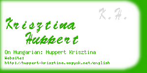 krisztina huppert business card